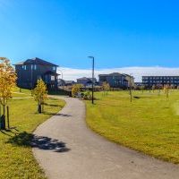 Bev M. Dyck Park is located in the Kensington neighborhood of Saskatoon.